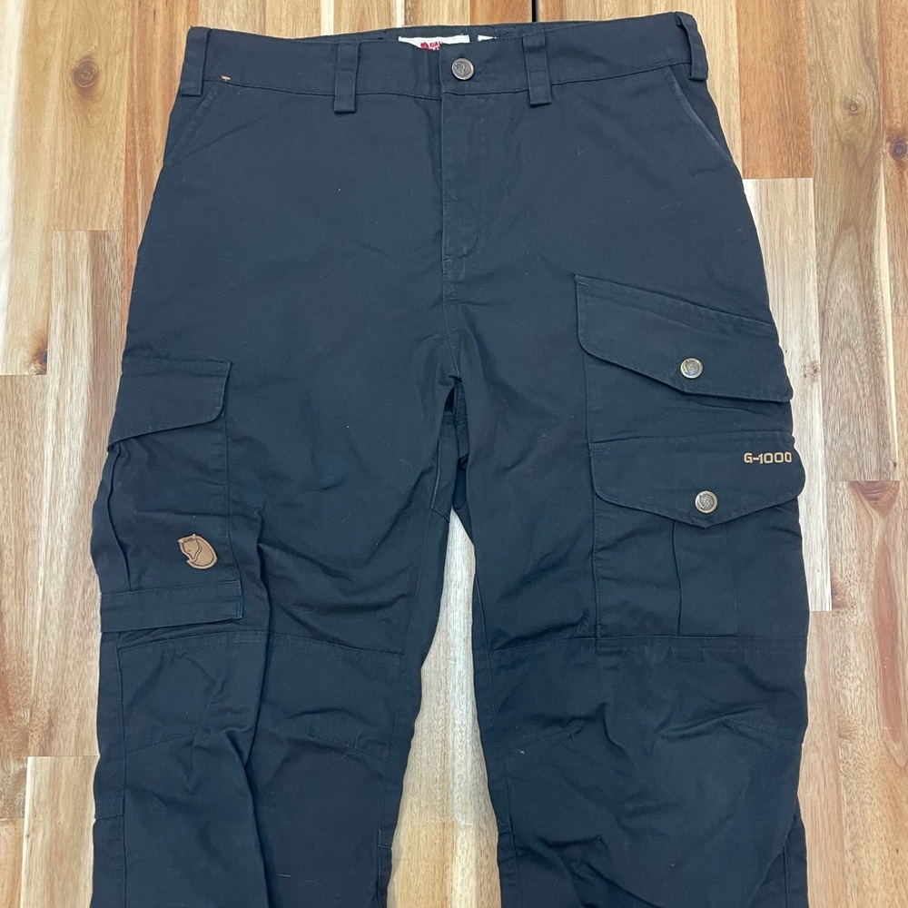Fjallraven Black Cargo Pants